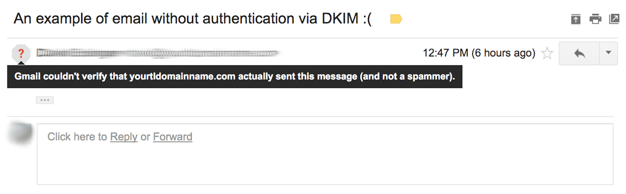 Gmail email without authentication