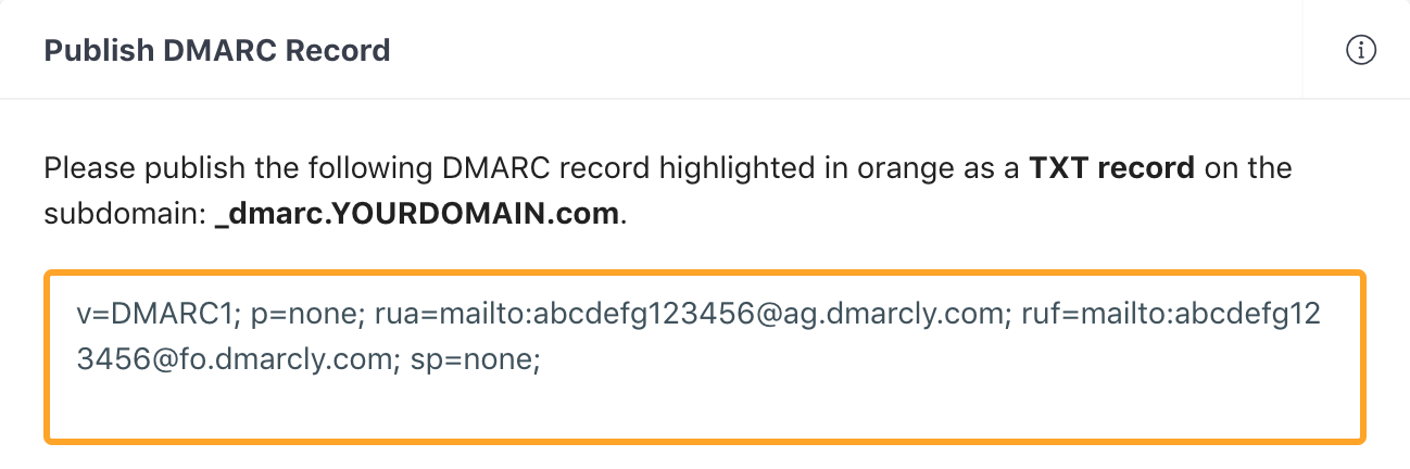 Generate DMARC Record